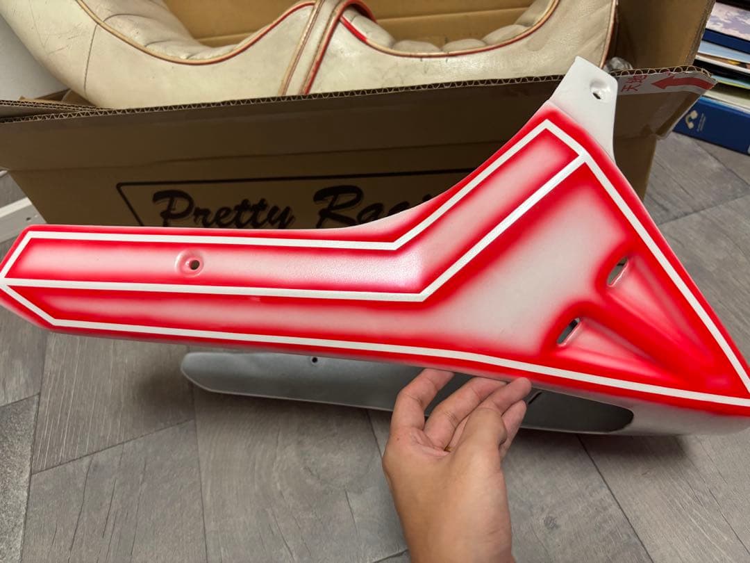 ゼファー400/χ用 アンダーカウル 新品 ブロックライン