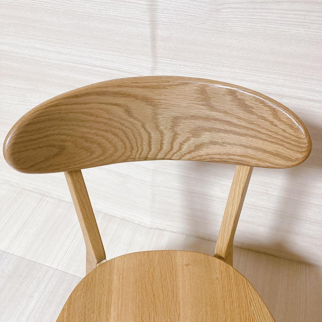 ダイニングチェア リバー  オーク材 無垢天然木 椅子 大川家具 ①