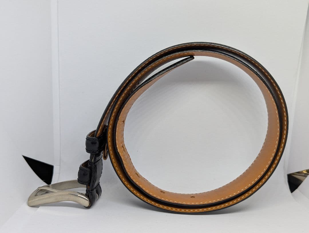 【美品】Felisi フェリージ　黒　レザー　メンズベルト