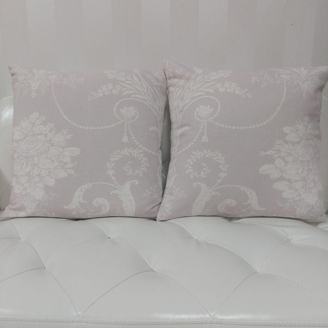 ジョゼッテアメジト2枚の価格 ハンドメイドクッションカバー ローラアシュレイ