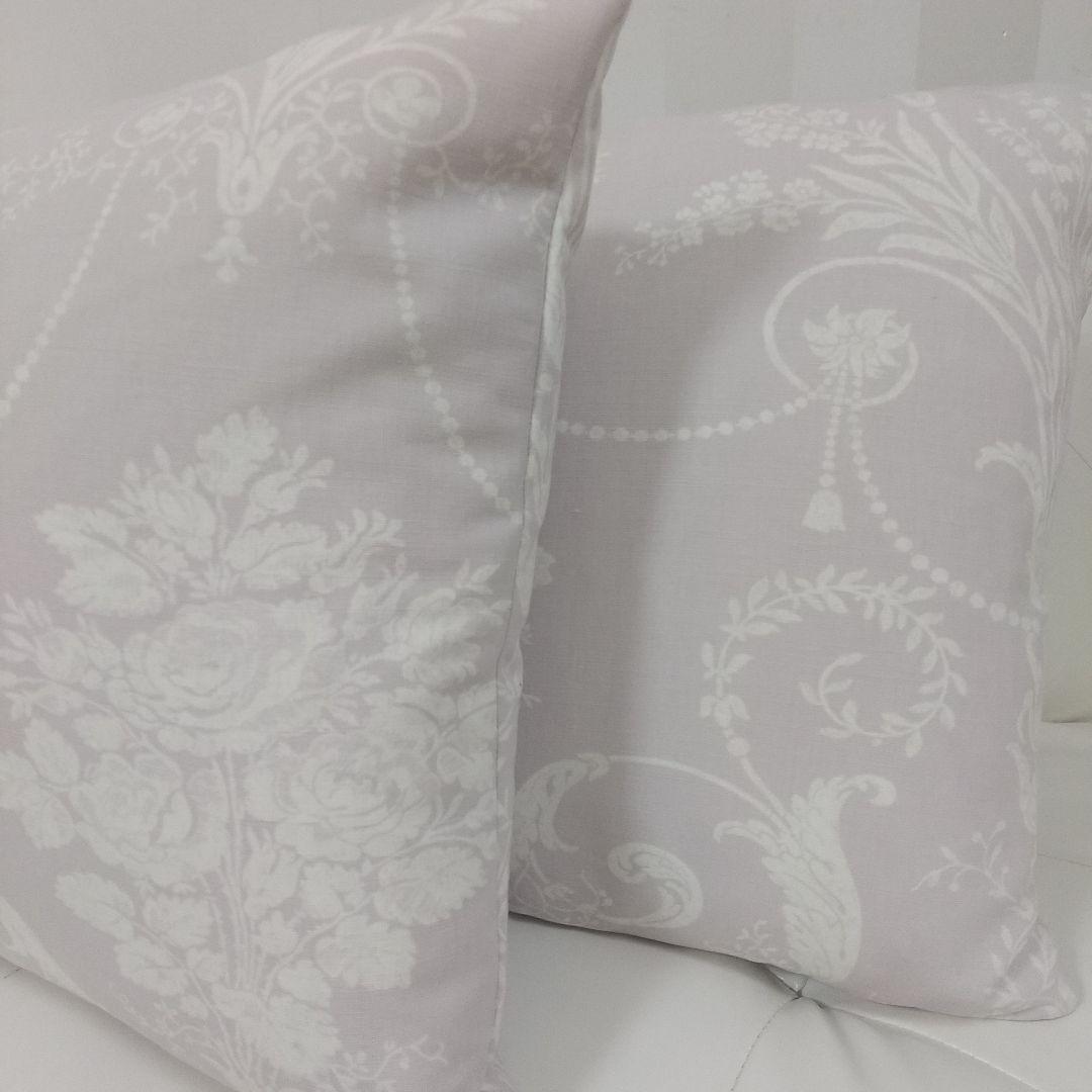 ジョゼッテアメジト2枚の価格 ハンドメイドクッションカバー ローラアシュレイ