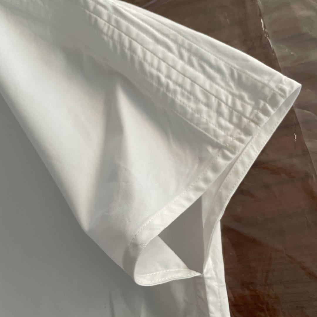 HERMES コットン白ブラウス