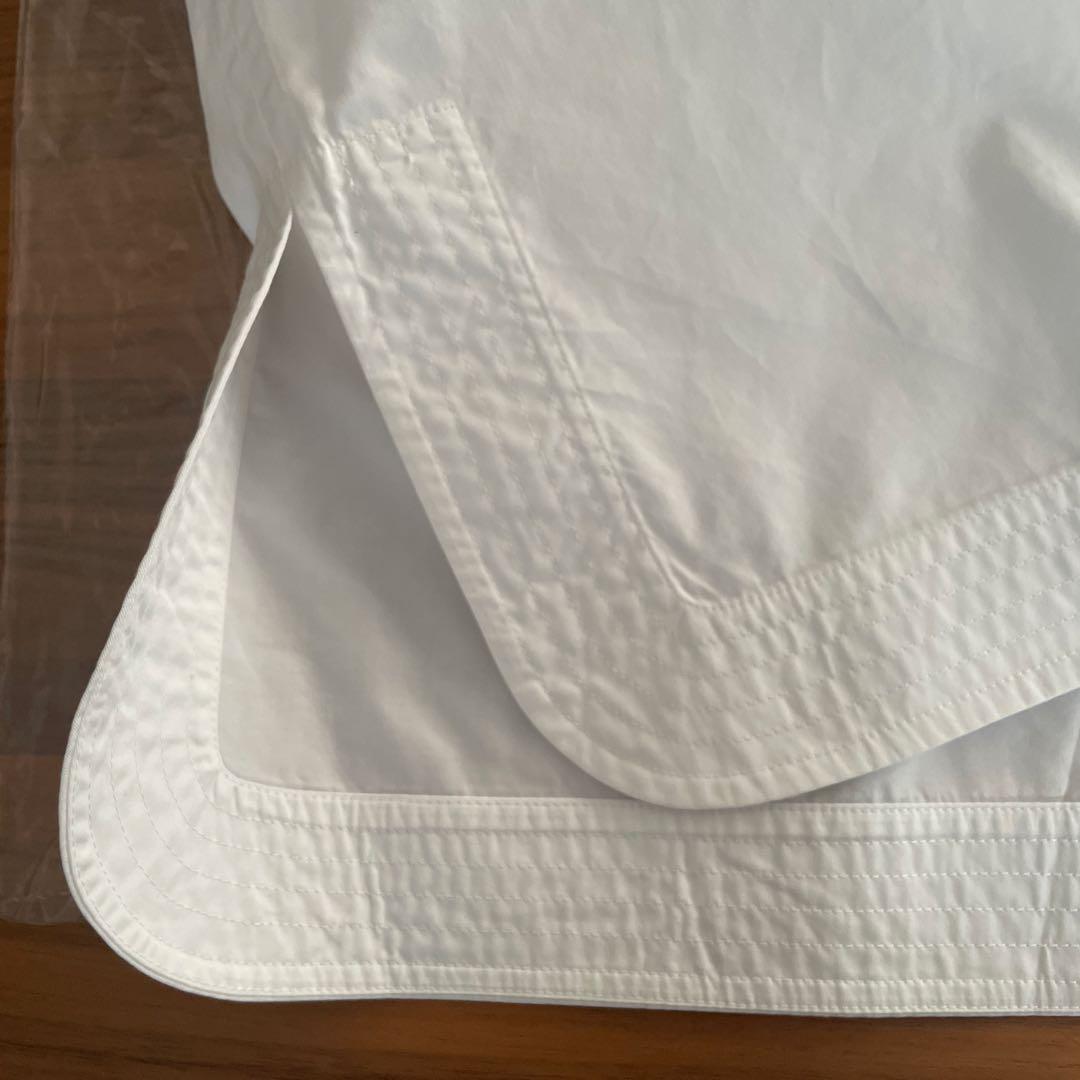 HERMES コットン白ブラウス