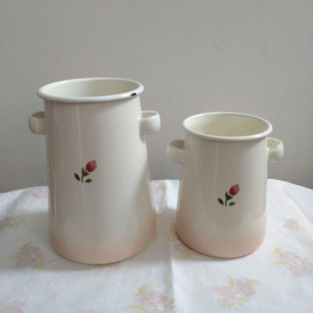 マニーローズ　ホーロー　ツール立てセット