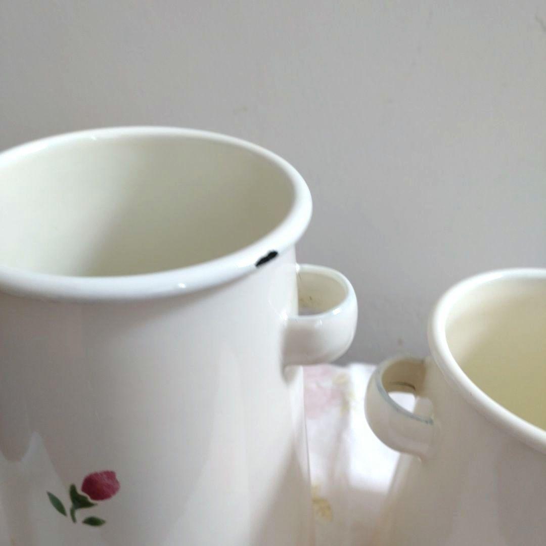 マニーローズ　ホーロー　ツール立てセット