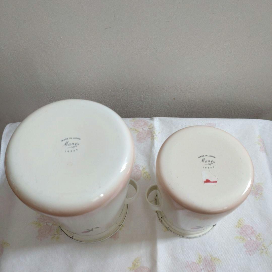 マニーローズ　ホーロー　ツール立てセット