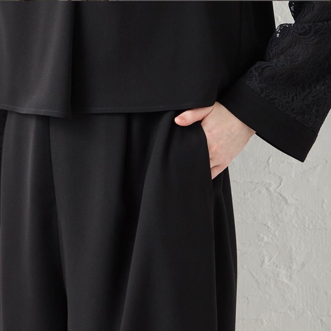 【週末セール】AIMER エメ 前開きファスナーパンツスタイルブラックフォーマル