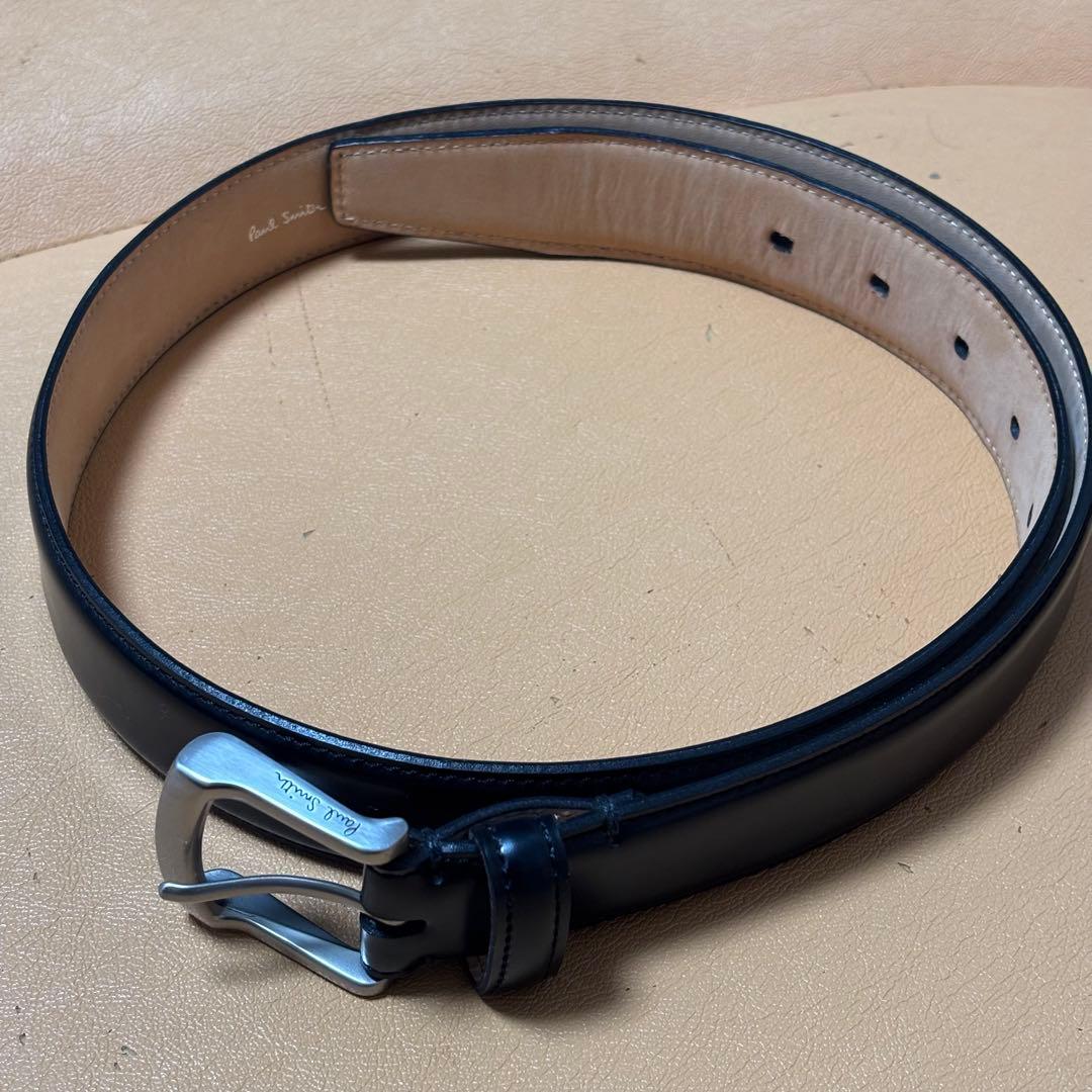 【美品】ポールスミス ベルト コードバン レザー ブラック Mサイズ ビジネス