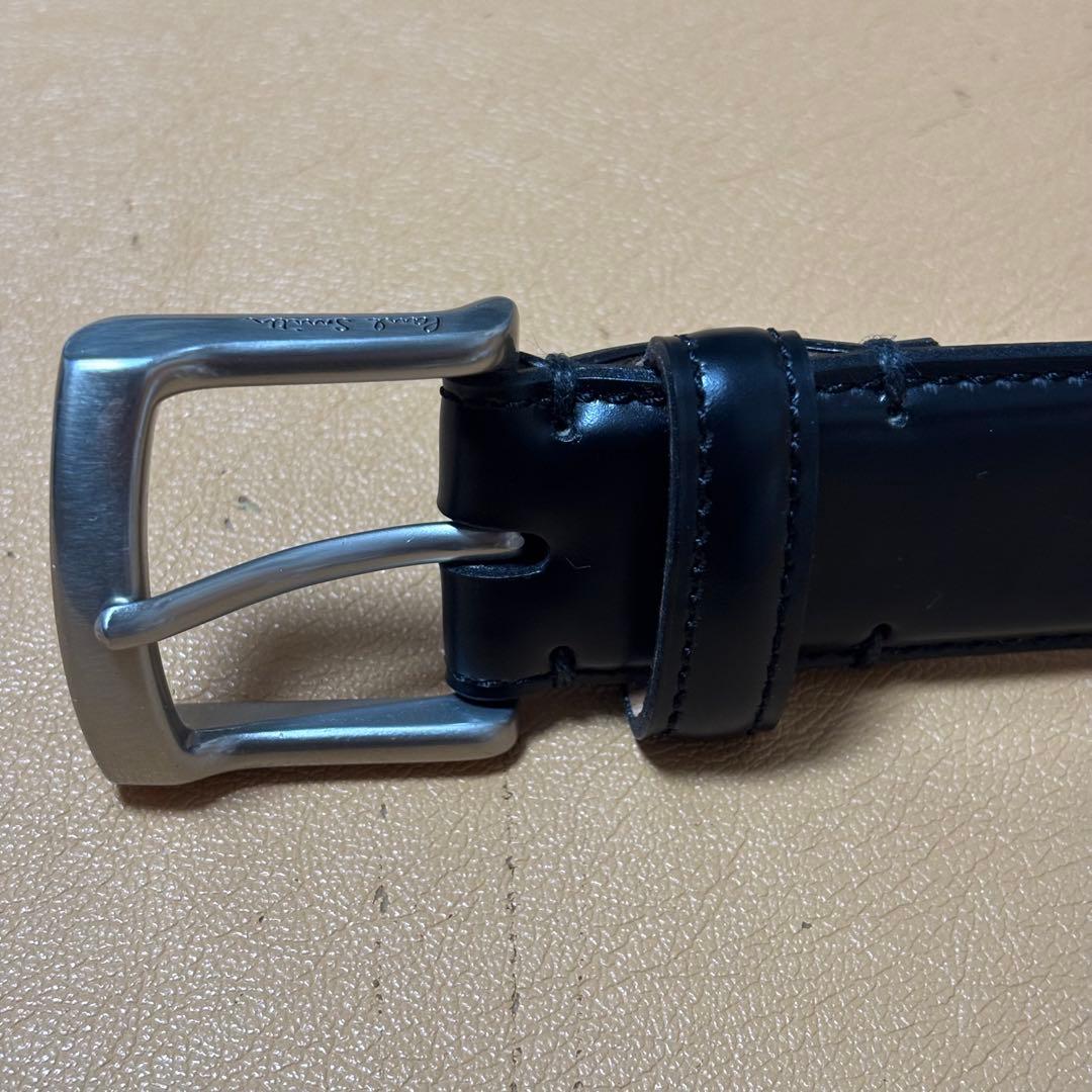 【美品】ポールスミス ベルト コードバン レザー ブラック Mサイズ ビジネス