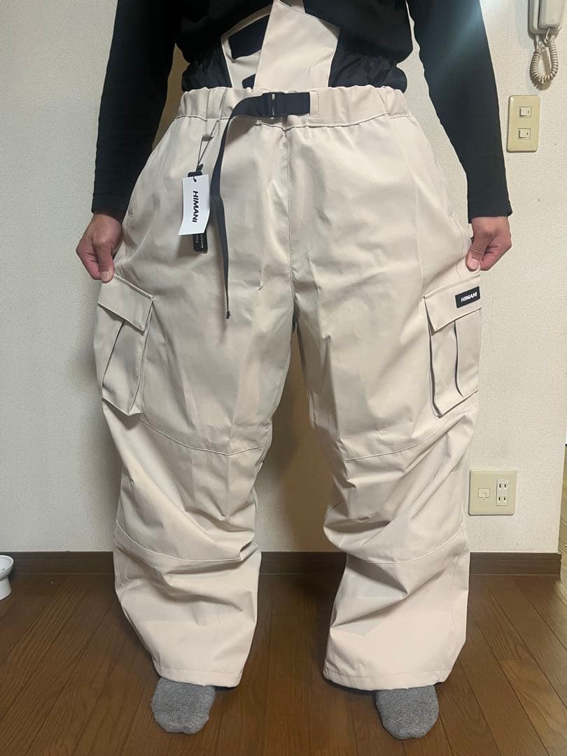 HIMANI スノーボード用カーゴパンツ ベージュ