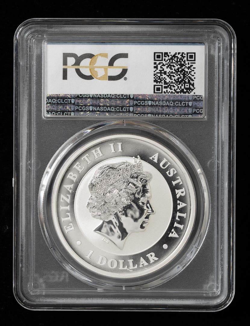 準最高鑑定　PCGS MS69 オーストラリア ワライカワセミ 銀貨 2014