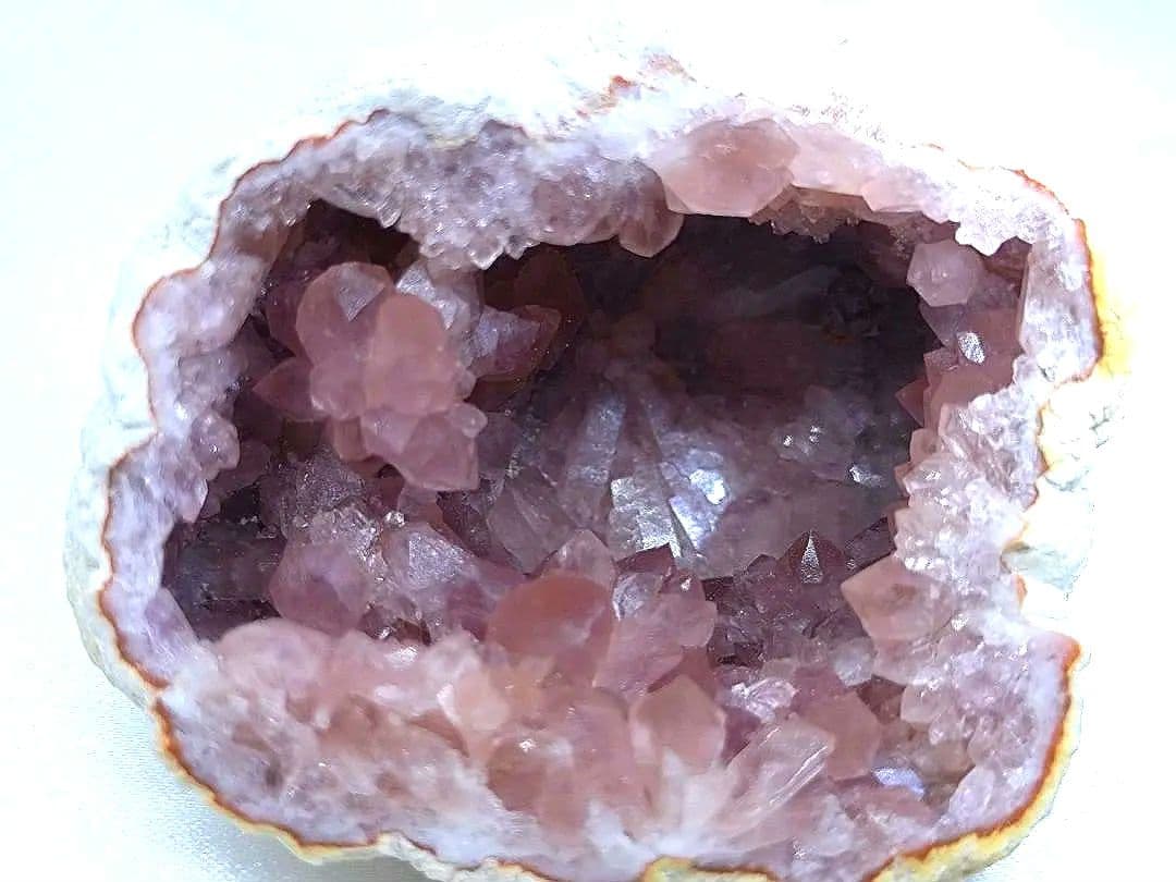 高品質　アルゼンチン産　ピンクアメジスト　ジオード　原石　標本　フラワー　②