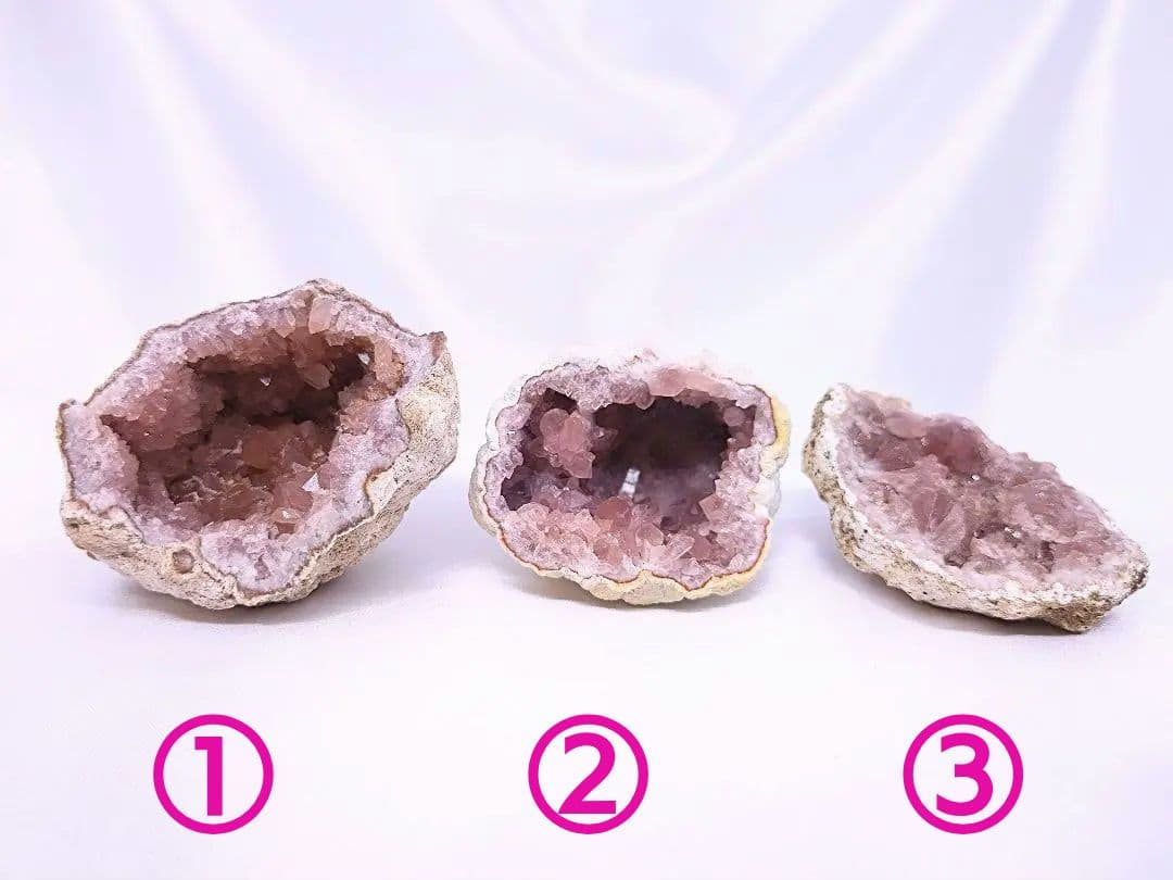 高品質　アルゼンチン産　ピンクアメジスト　ジオード　原石　標本　フラワー　②