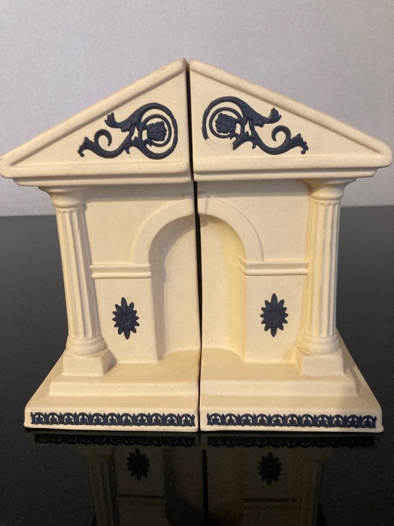 レア　ウェッジウッド ジャスパー　ブックエンド