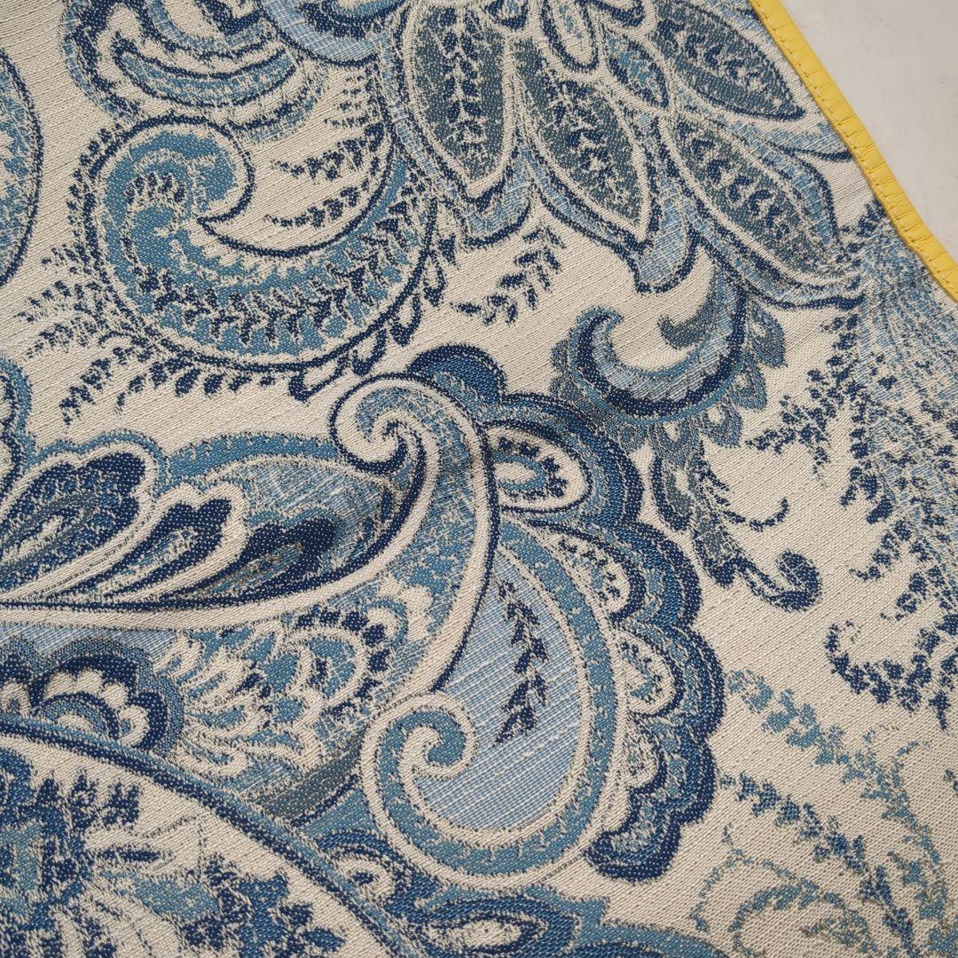 美品 A VACATION トート ハンドバッグ FAN ペイズリー イエロー