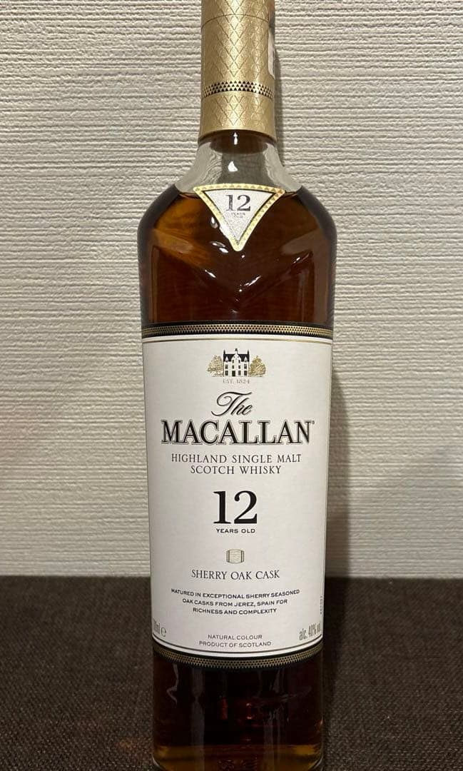【未開栓】マッカラン12年 シェリーオーク　カスク　700ml