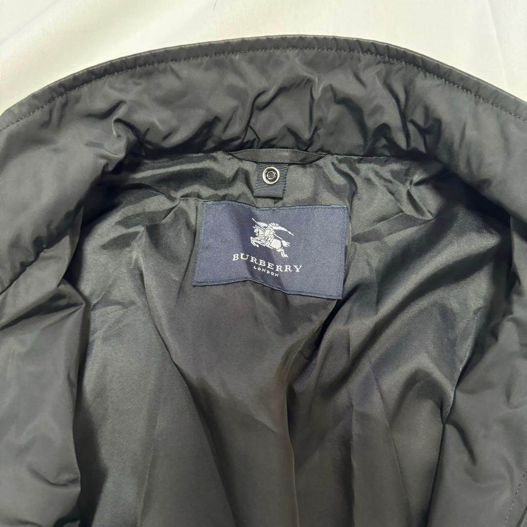 バーバリーロンドン　トレンチコート　首羊革　ブラック