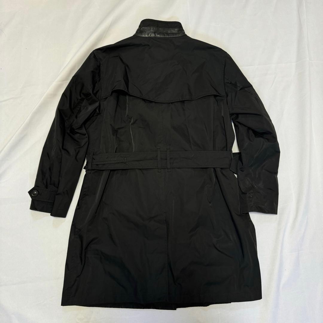 バーバリーロンドン　トレンチコート　首羊革　ブラック