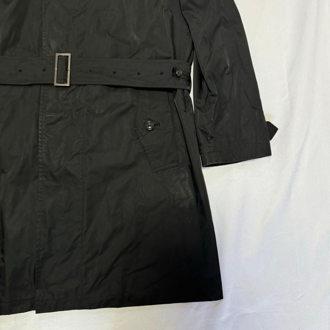 バーバリーロンドン　トレンチコート　首羊革　ブラック