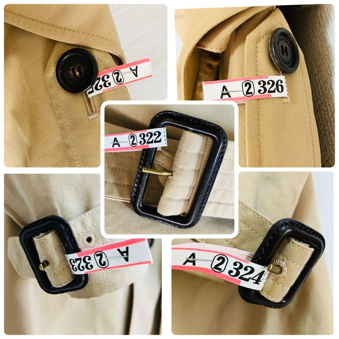 バーバリー ケンジントン トレンチコート メンズ ハニーベージュ コットン 美品
