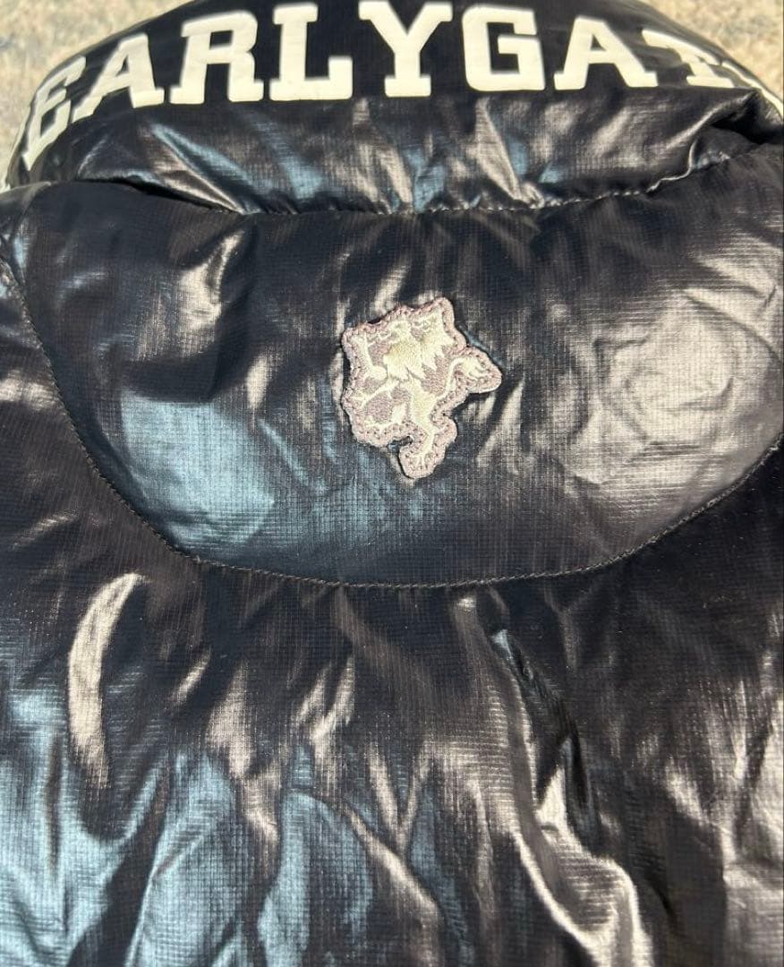 【美品】パーリーゲイツ 2WAY ダウンジャケット ベスト 黒 サイズ4 軽量