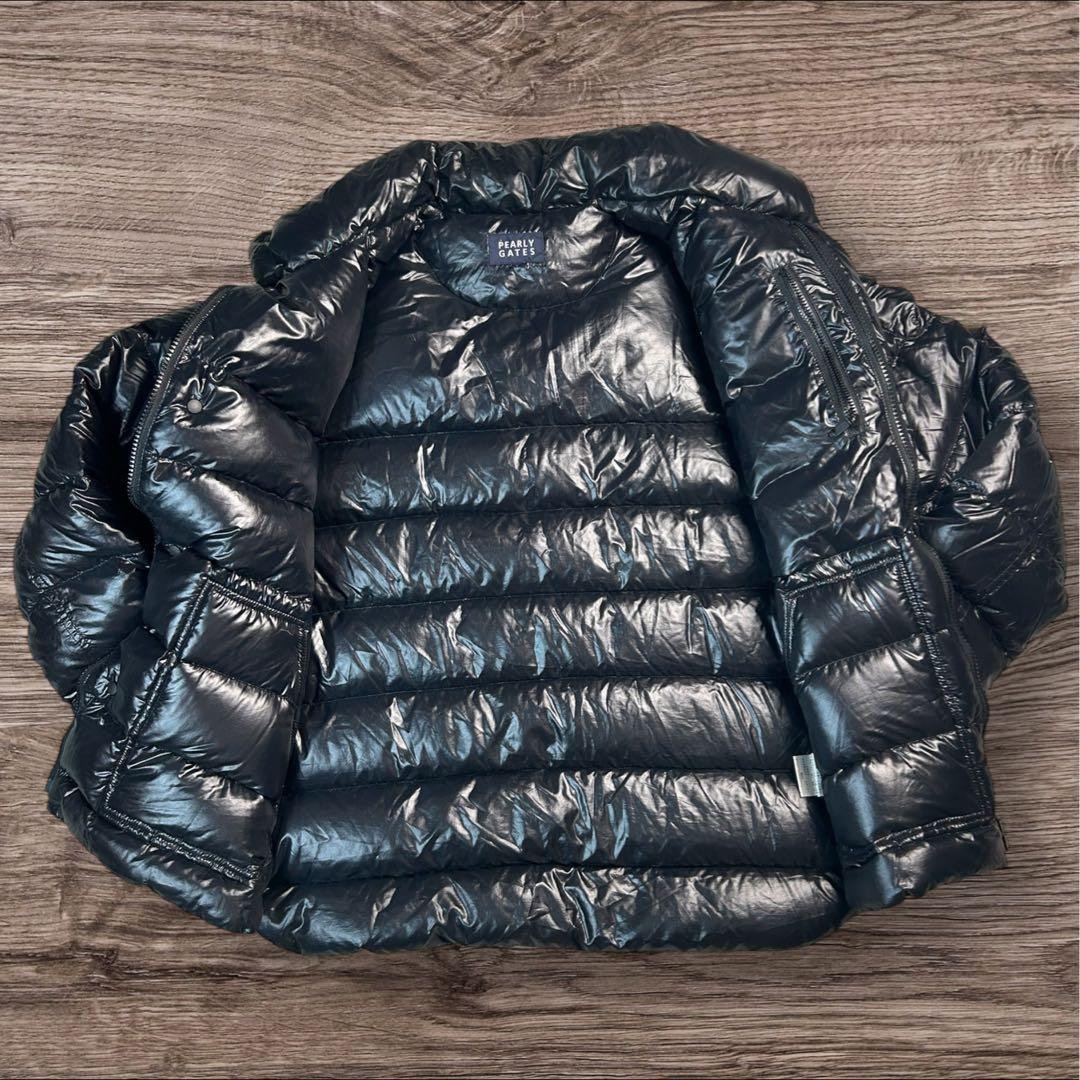 【美品】パーリーゲイツ 2WAY ダウンジャケット ベスト 黒 サイズ4 軽量