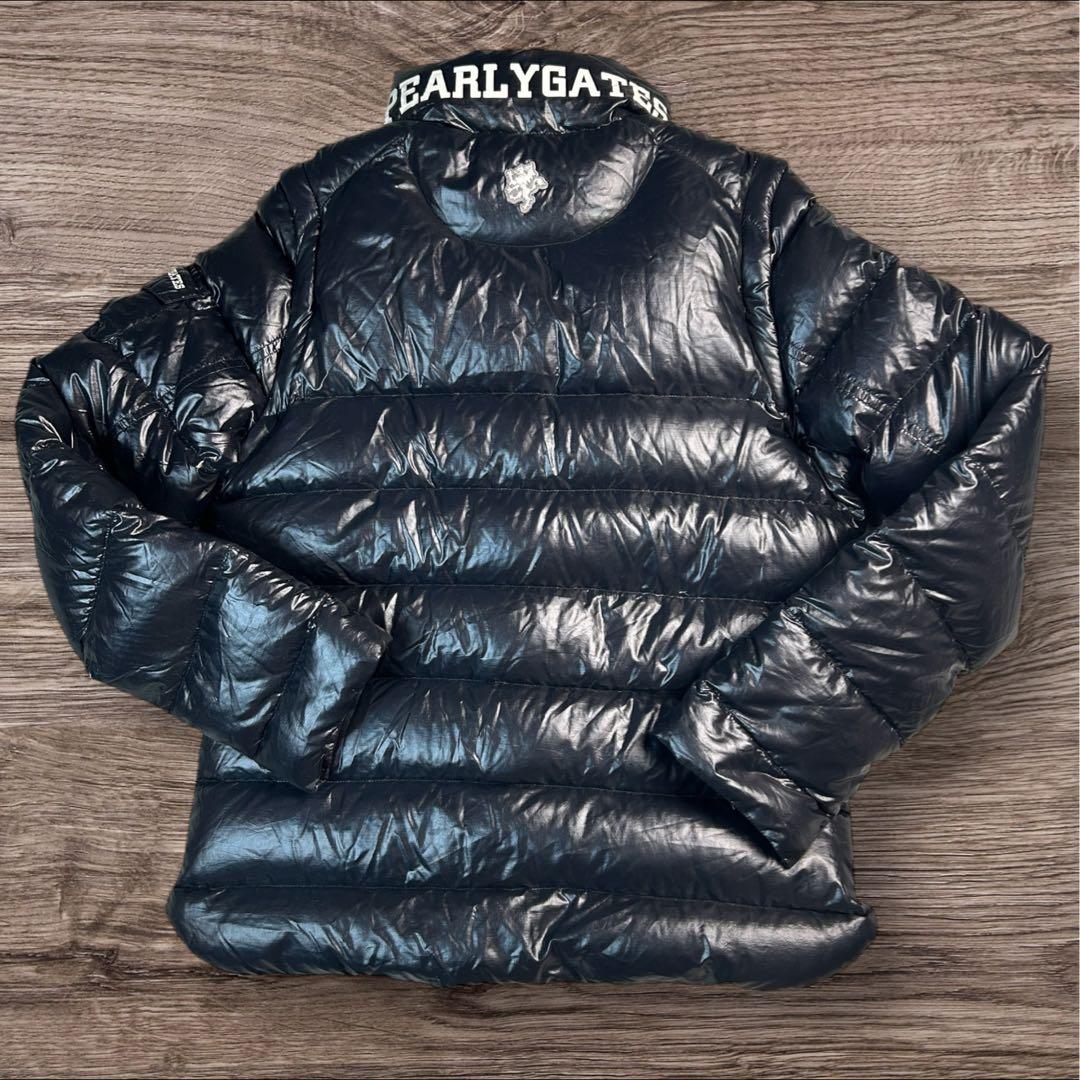 【美品】パーリーゲイツ 2WAY ダウンジャケット ベスト 黒 サイズ4 軽量