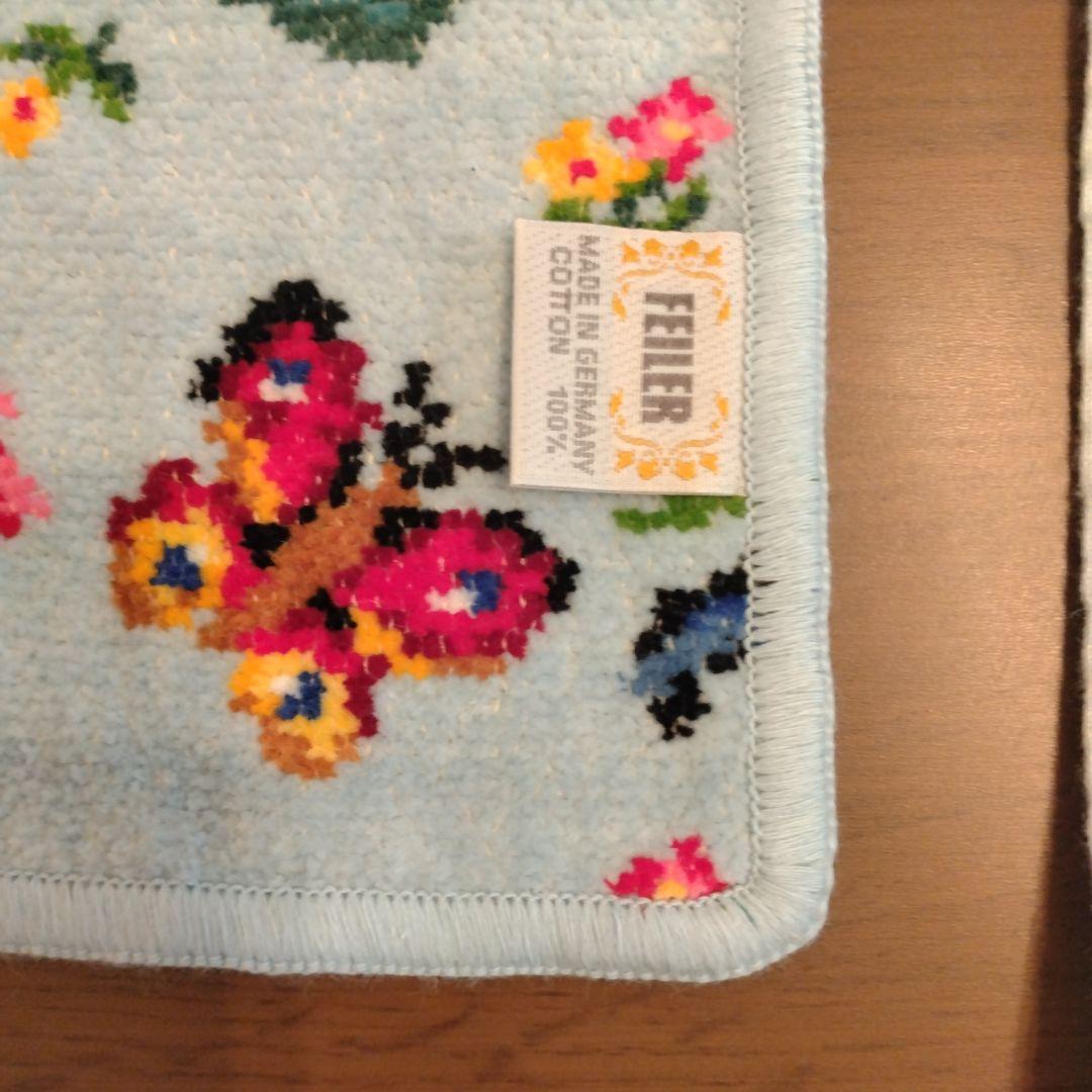 新品未使用　フェイラー　ハイジ　ペールブルー　おくるみとスタイセット　水色