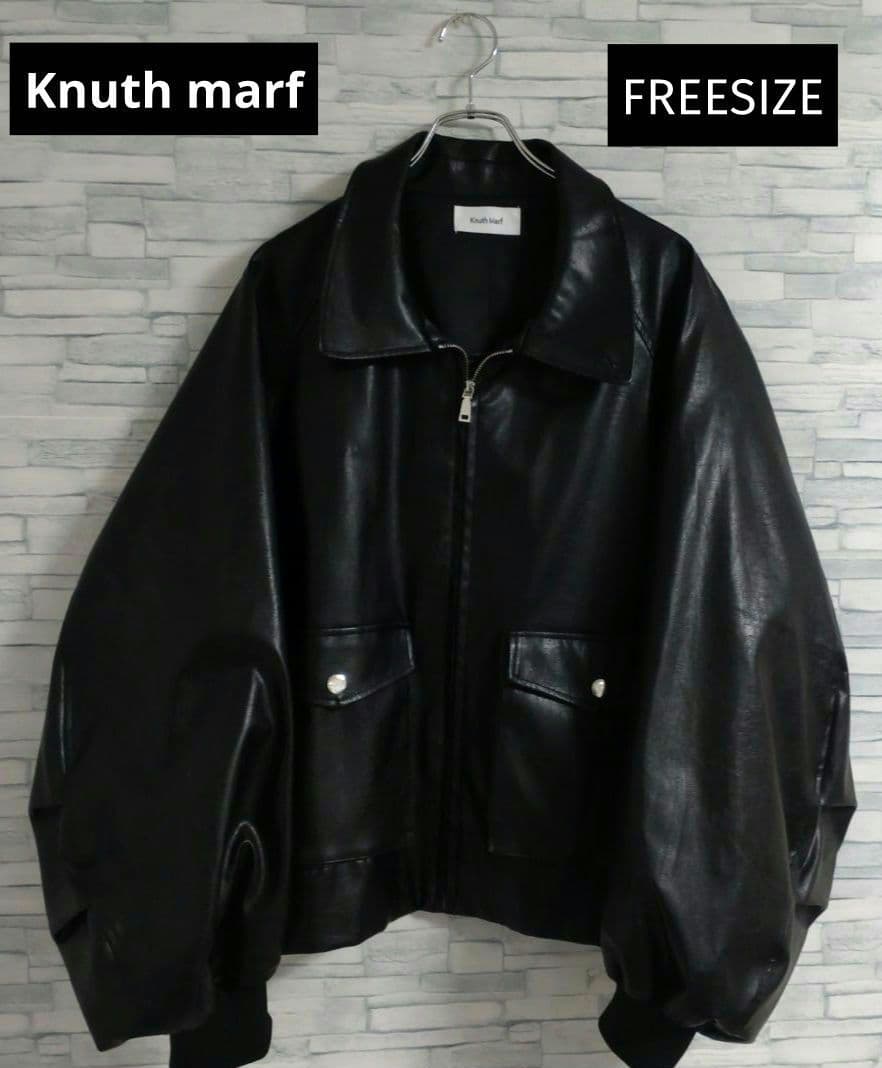 ❀ Knuth marf 【F】ラウンドスリーブフライトジャケット ❀