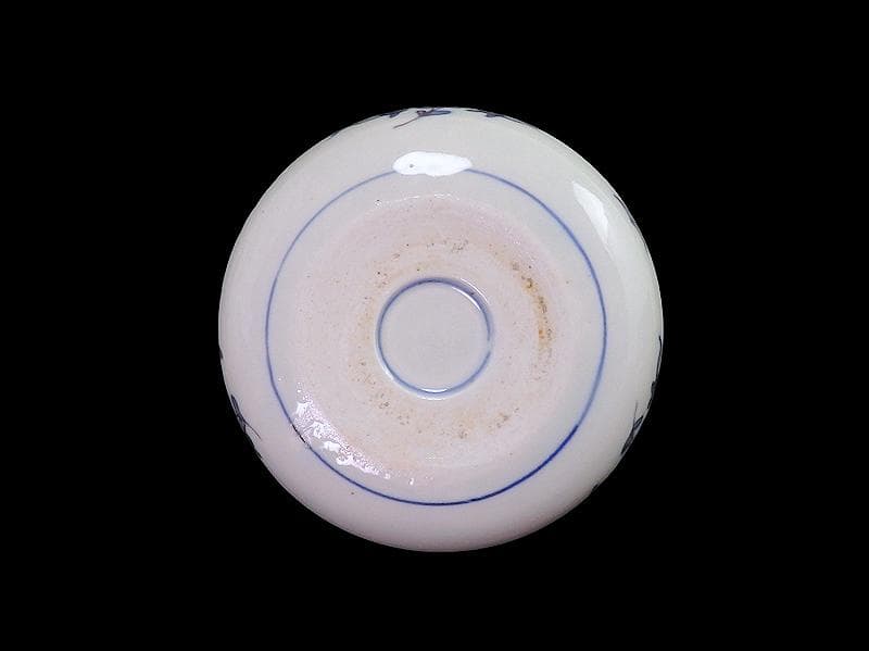 古伊万里　色絵　窓絵　菊に桔梗の図　膾皿　５客　C001AS-CWa