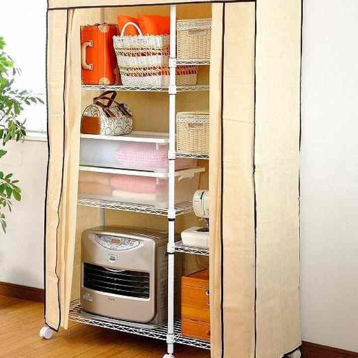 【送料無料】 カバー付収納ラック　幅120タイプ　ラック