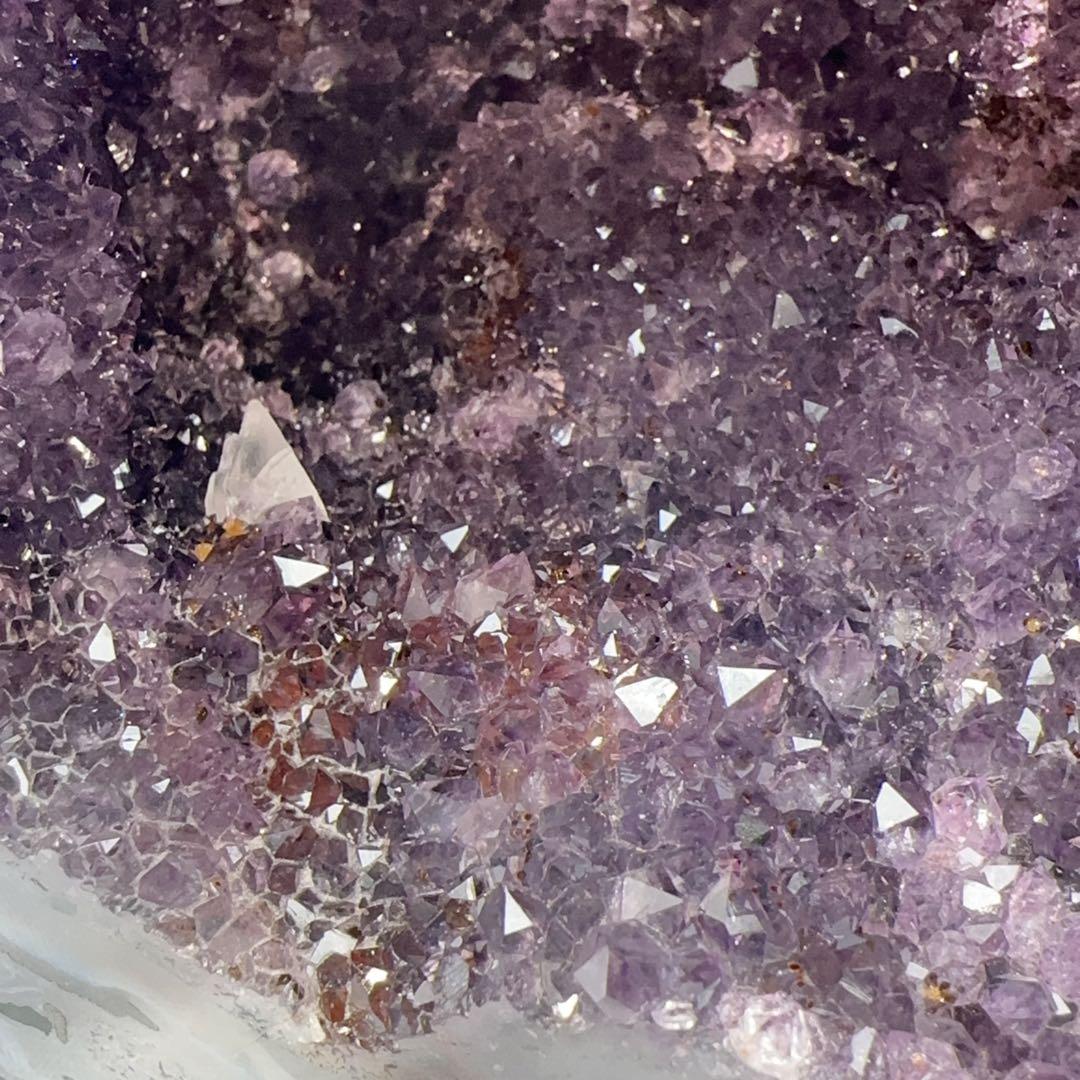 天然石ブラジル産 天然アメジストジオード｜紫水晶晶洞｜開運・浄化・高品質ドーム