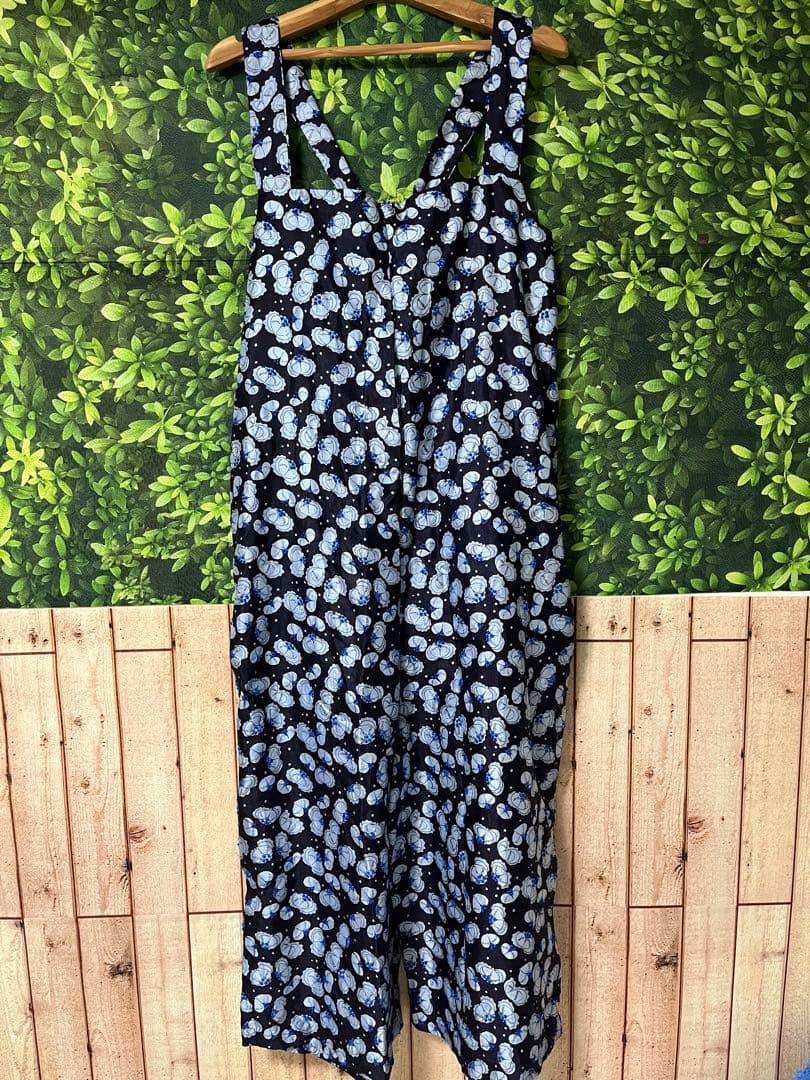 BUNON ブノン　エンブロイダリーオーバーオール