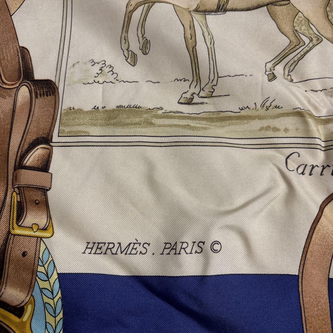 ヨ*ム様 HERMES エルメス スカーフ カレ90 ヴィンテージ