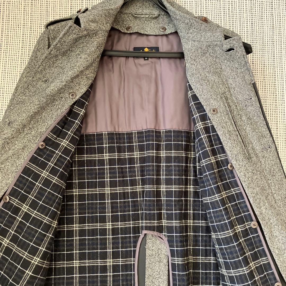 【vanquish3365】Ital Style グレーステンカラーコート