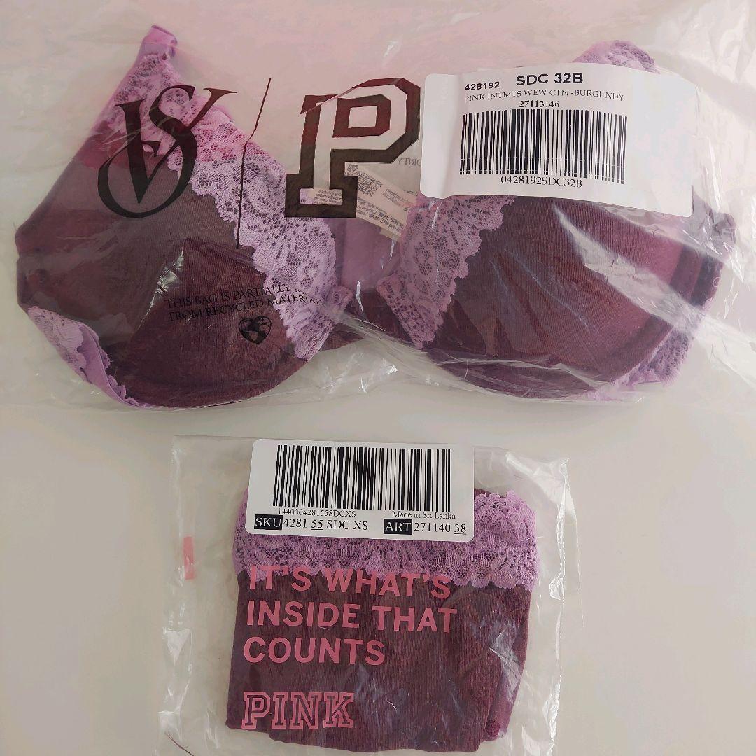 VS PINK ブラ&ショーツSET