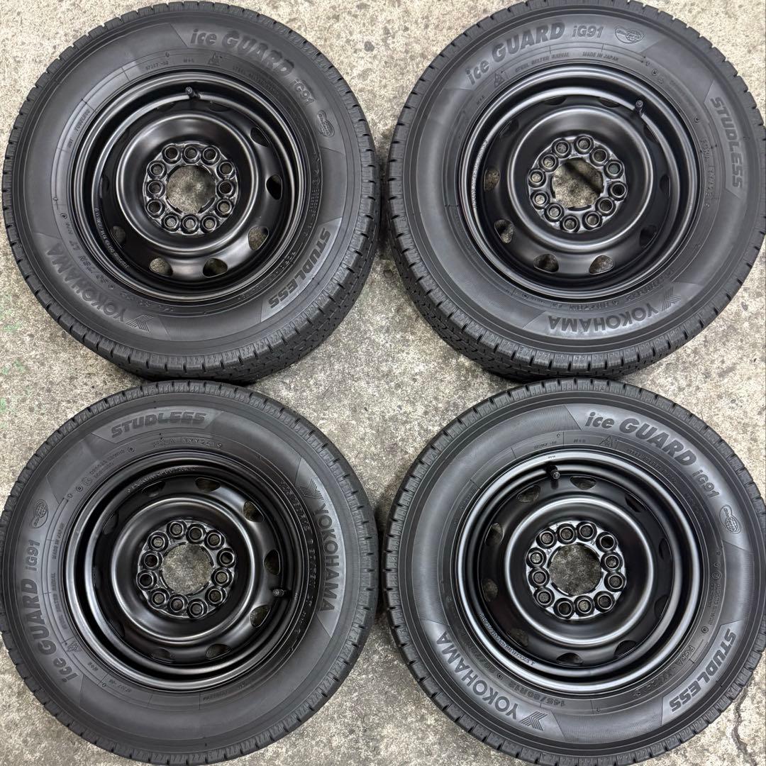 バリ溝！145/80R12 80N スタッドレスタイヤ ホイールセット 軽トラ