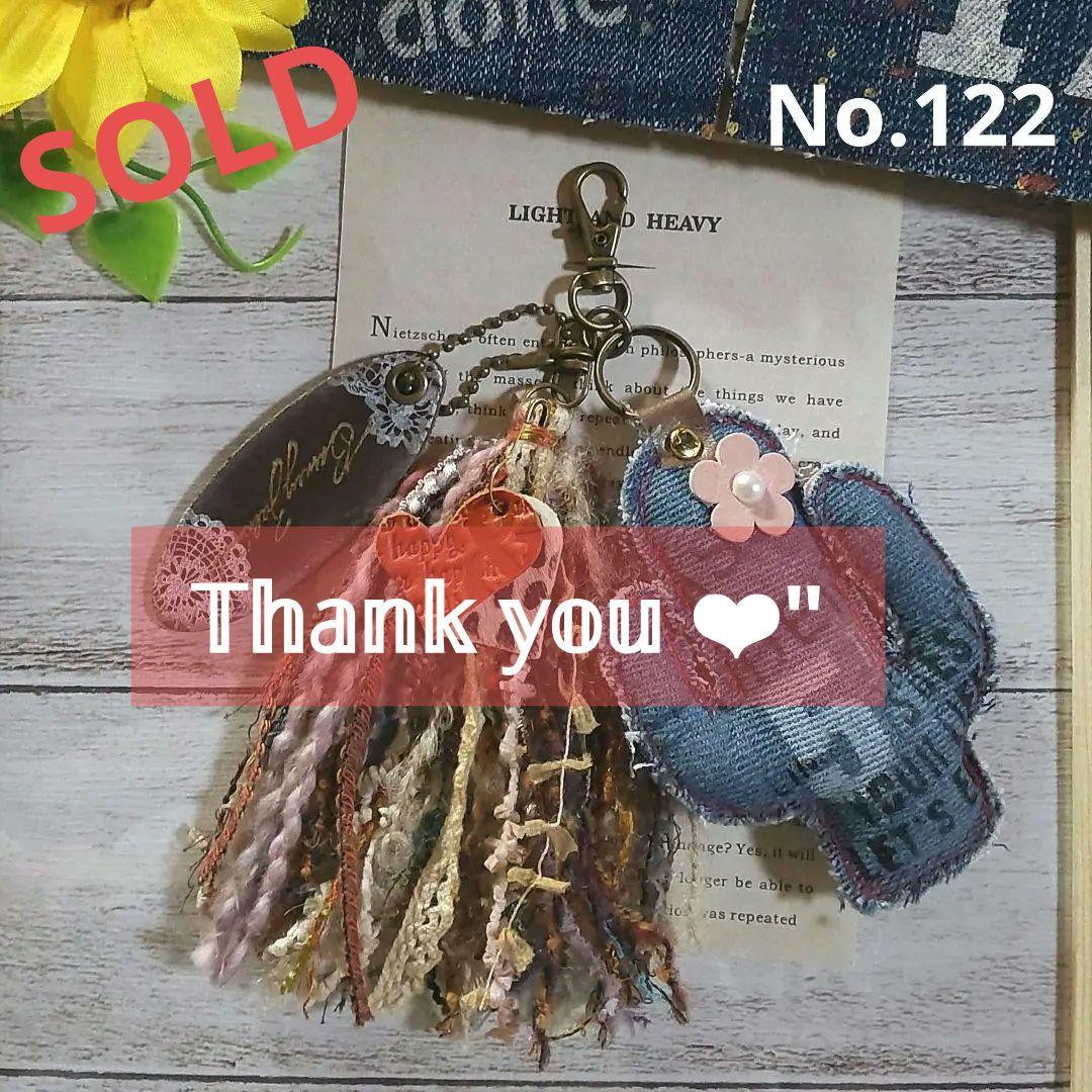 122 タッセルキーホルダー＊お花付きサボテンチャーム✨ハンドメイド✨