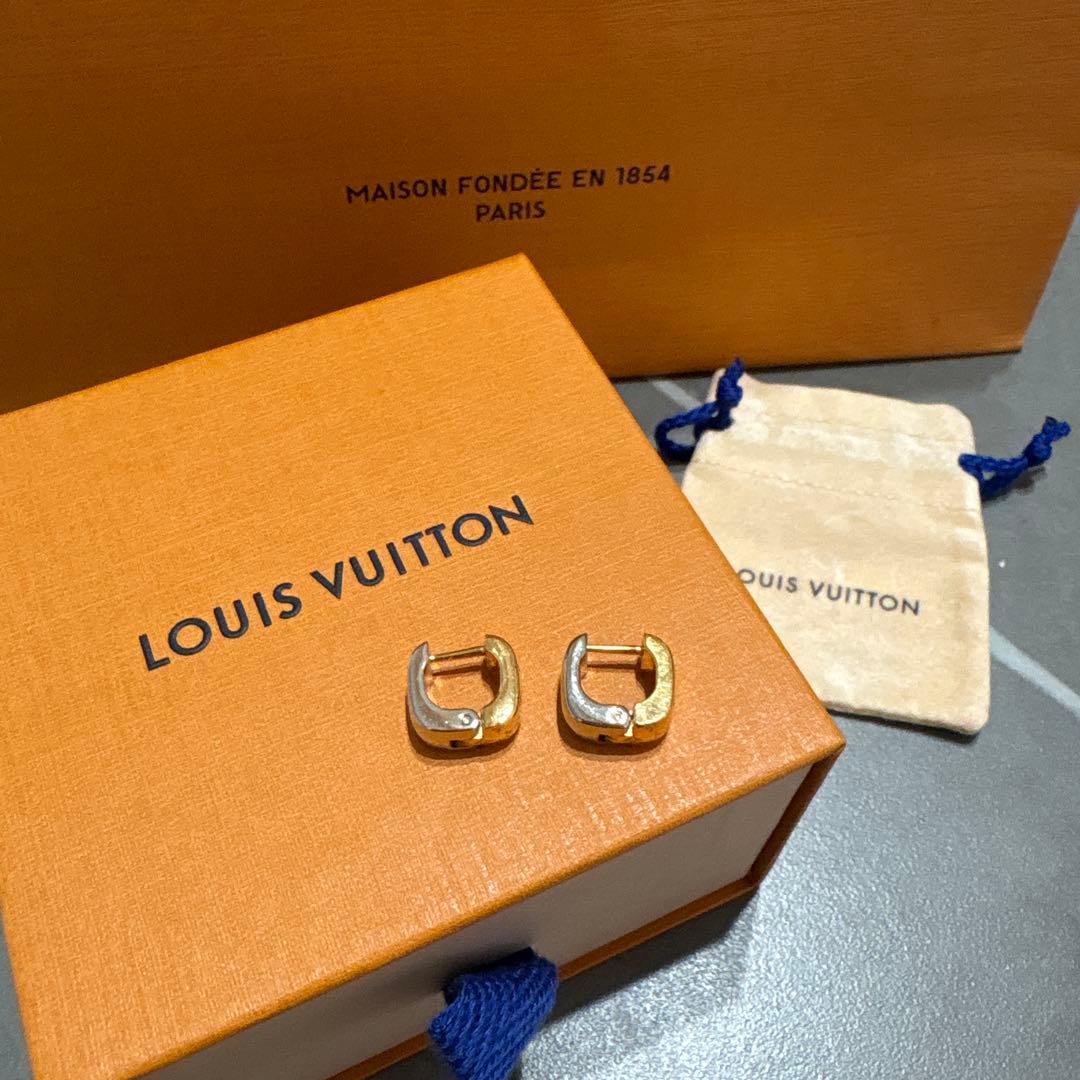 【美品！】ルイヴィトン ピアス / ブックルドレイユ ナノグラム