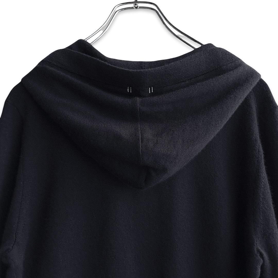 449 パーリーゲイツ 定価49,500円 カシミヤニットパーカー 紺 1 M