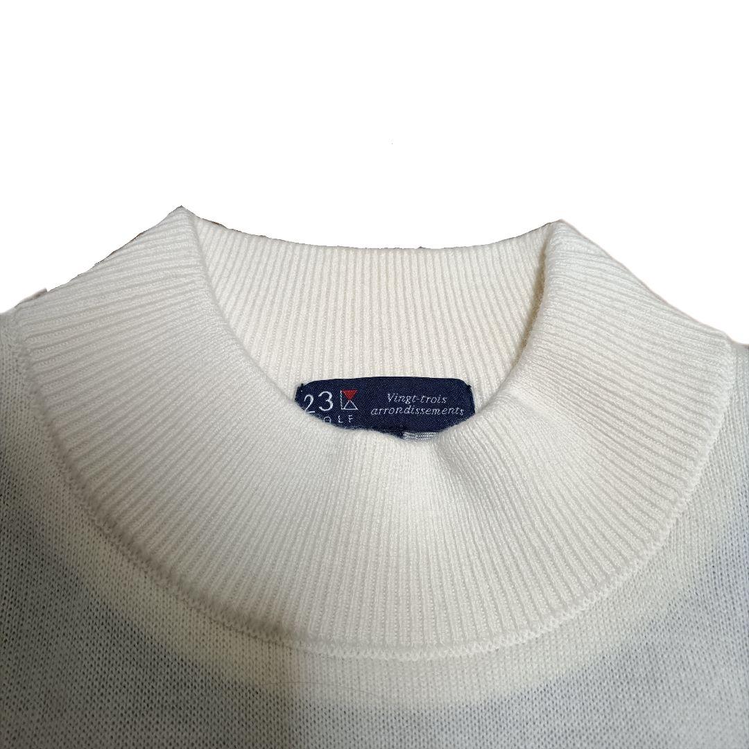 極美品☆23区 ゴルフウェア ニット フェアアイル柄 フェアアイル柄