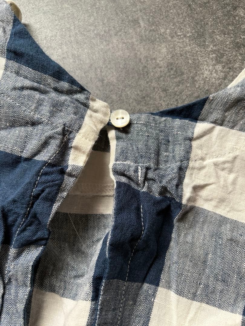 ito fukuoka バックオープンオールインワンblue×white