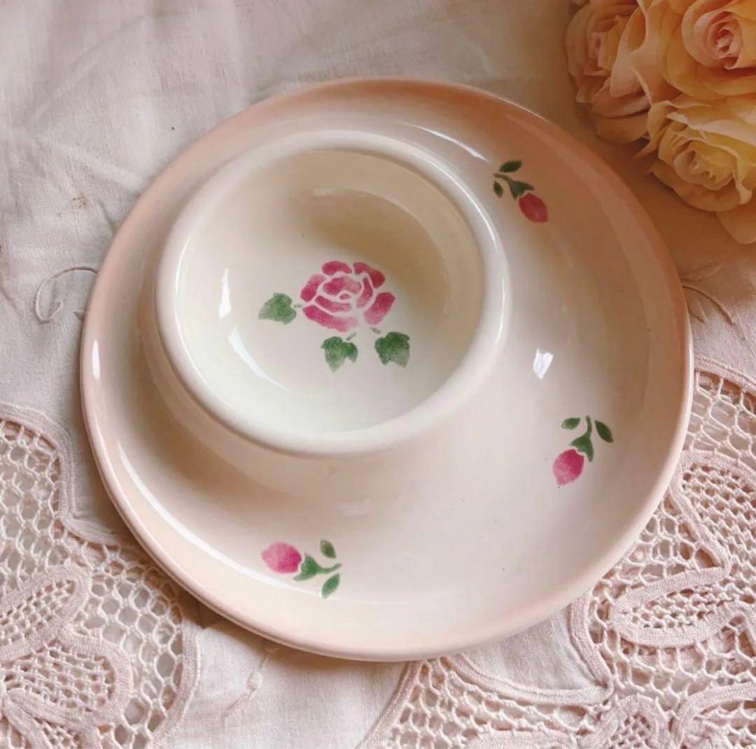 お値下げ♡マニーローズホーロープレートイマンダイアナローズニトリ薔薇