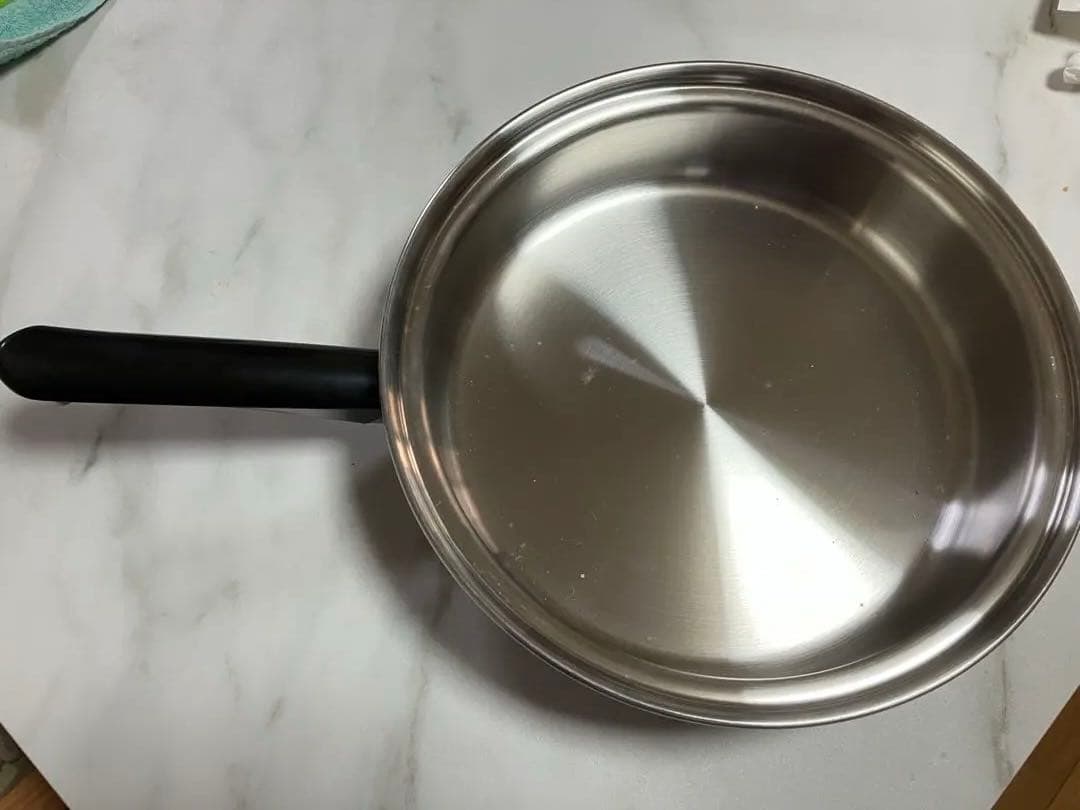 AmweyQueenステンレス フライパン （大）蓋付き