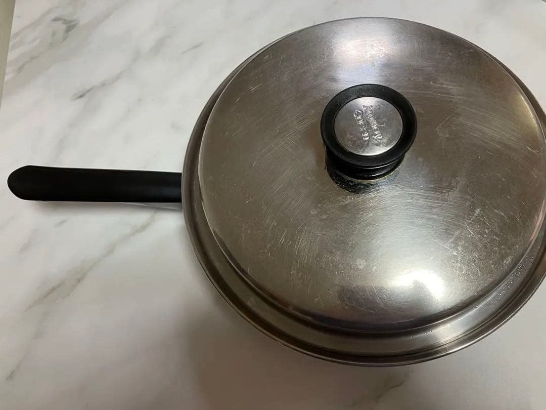 AmweyQueenステンレス フライパン （大）蓋付き