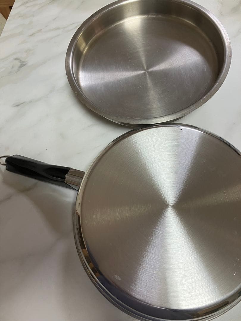 AmweyQueenステンレス フライパン （大）蓋付き