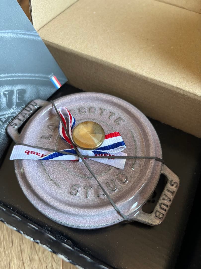 staub ストウブ ココット 10cm セージグリーン シフォンローズ