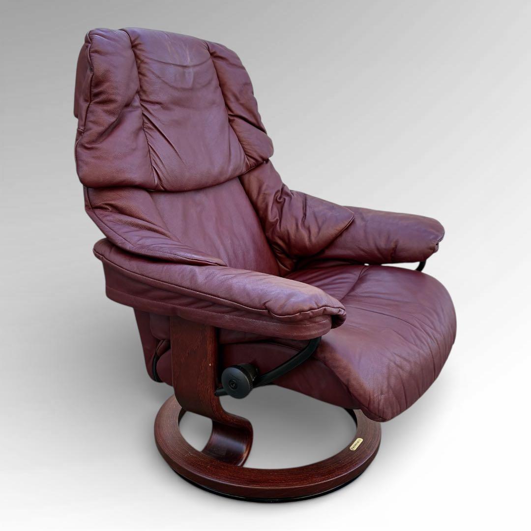 美品　EKORNES エコーネス ストレスレスチェア　皮革　北欧　ノルウェー