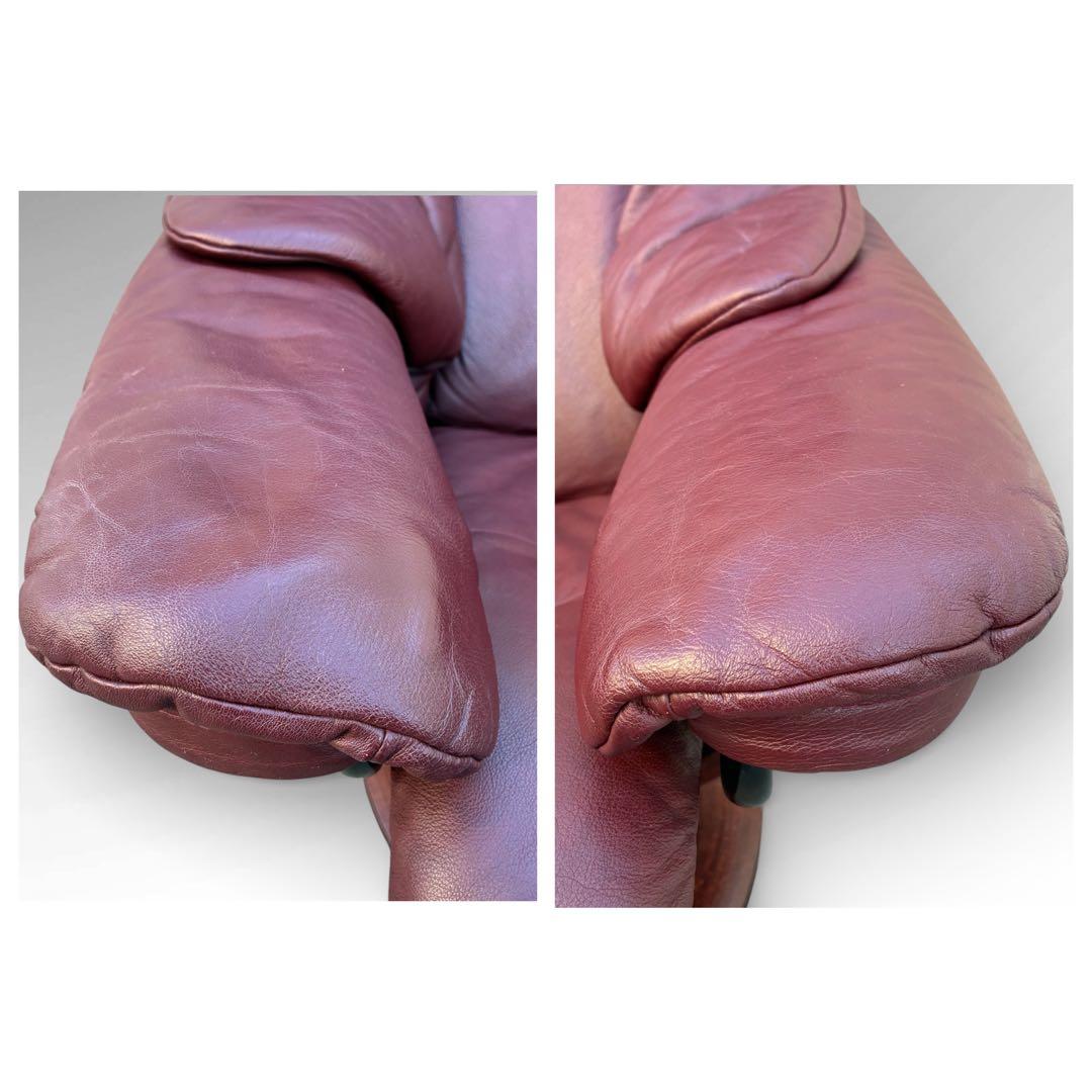 美品　EKORNES エコーネス ストレスレスチェア　皮革　北欧　ノルウェー