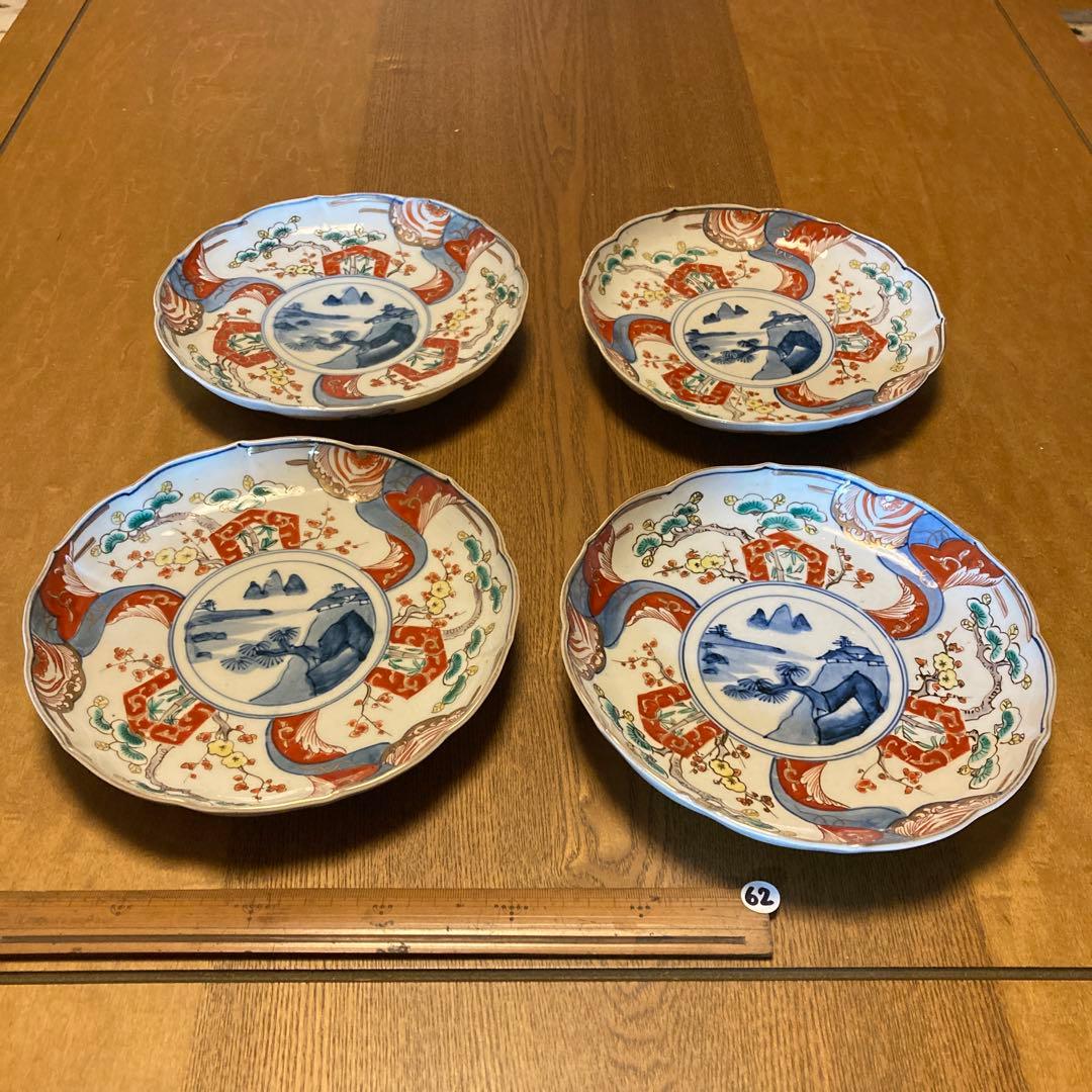 NO.62　波皿4枚セット